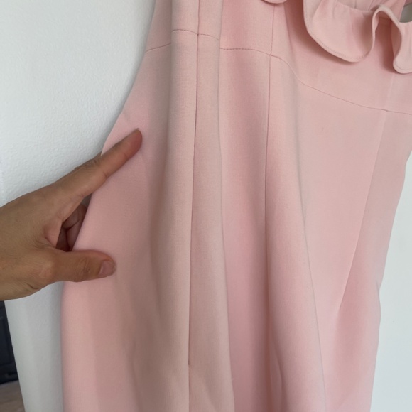 CINQ À SEPT Woman Opalina Fluted Ruffle-trimmed Crepe Dress - Picture 6 of 10